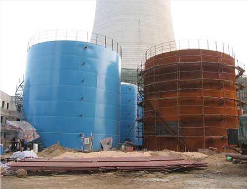 聚脲是什么防水涂料(圖2) 雙組份聚脲防水涂料罐體噴涂案例